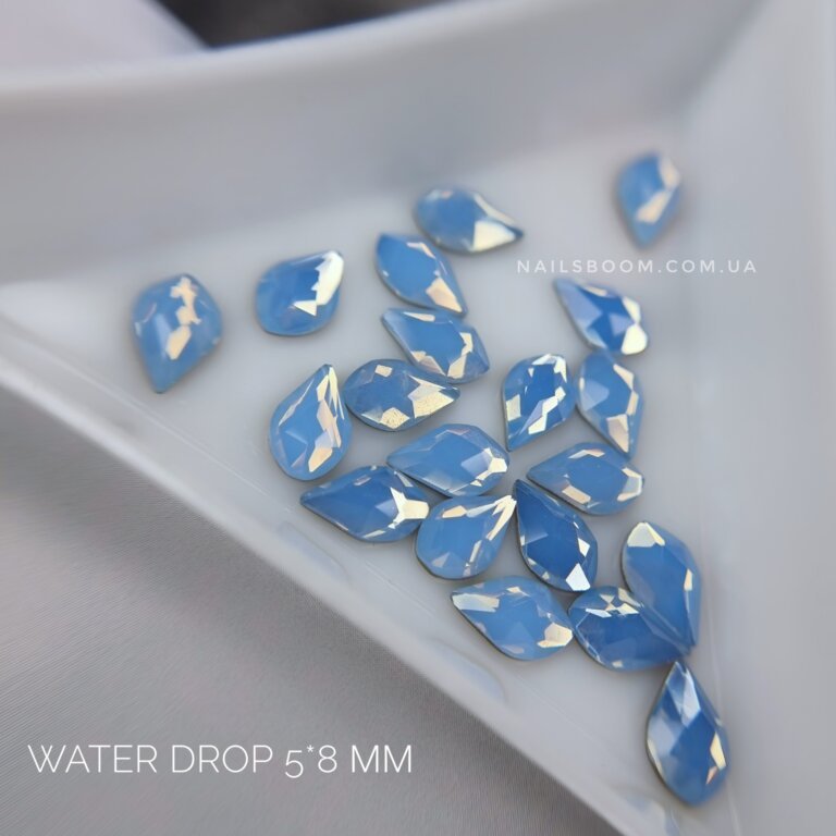 20230323_180502-01_copy_2244x2244 Камінці фігурні Blue Opal WaterDrop 5*8 мм, 10 шт