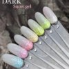 Гель-лак з білою крихтою DARK Snow gel 01, 5 мл (баночка без пензлика)