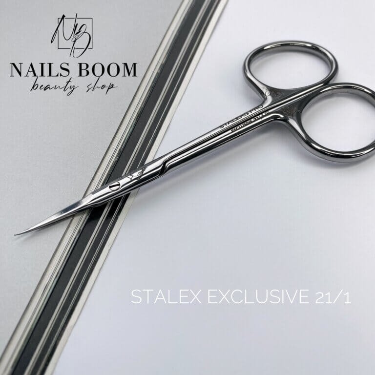 Ножиці професійні з гачком для кутикули STALEKS PRO EXCLUSIVE Magnolia SX-21/1 (лезо 21 мм)