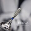 Фреза алмазна DARK 118, барабан заокруглений 040, синій комірець