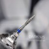 Фреза алмазна DARK 125, полум'я торнадо 023, синій комірець