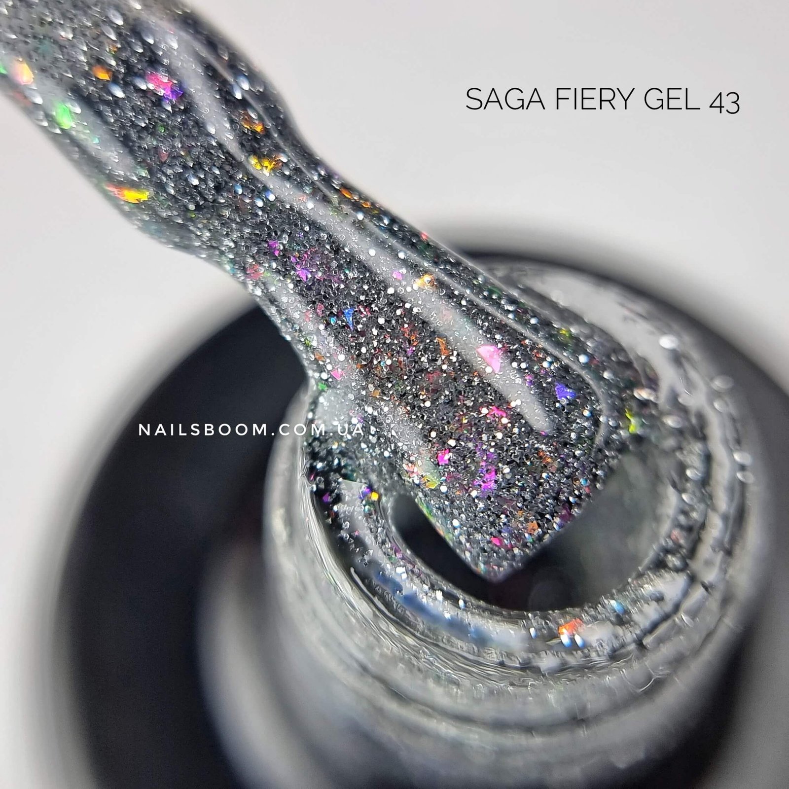 Світловідбиваючий гель-лак Saga Fiery 43, 10 мл