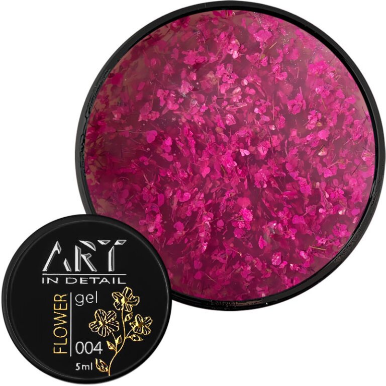 Гель-лак із сухоцвітами ART Flower gel 04, 5 мл