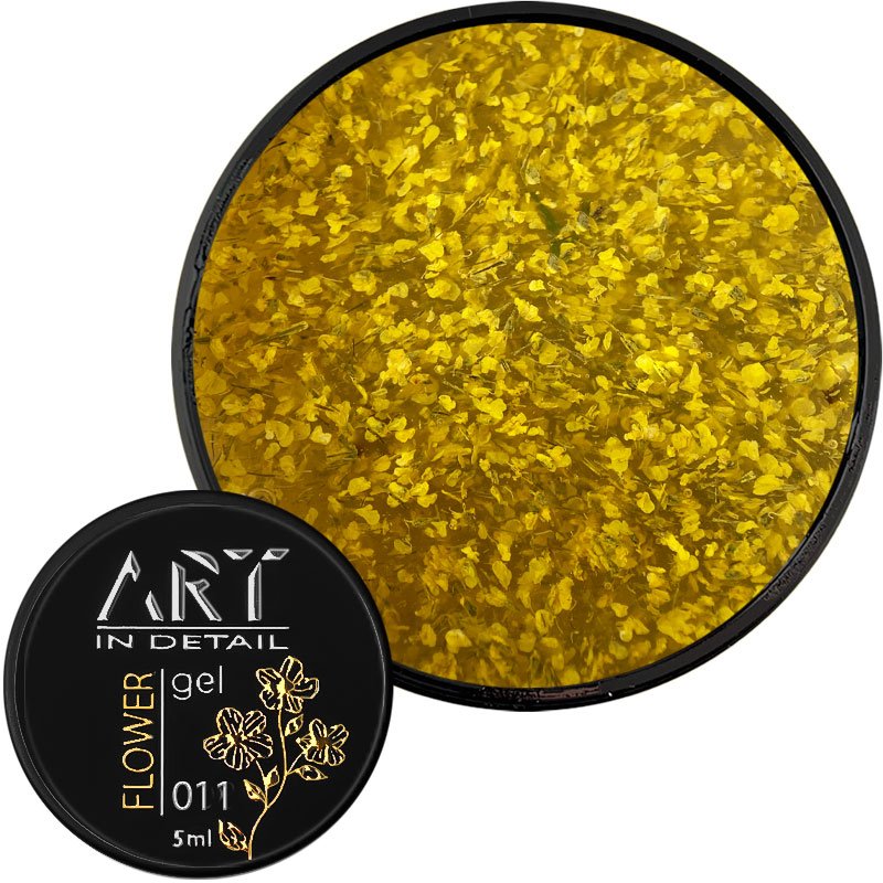 Гель-лак із сухоцвітами ART Flower gel 11, 5 мл