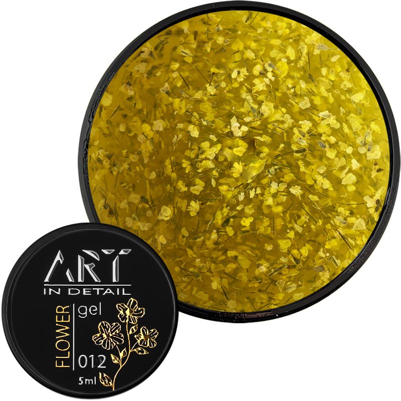 ART-Flower-012-2 Гель-лак із сухоцвітами ART Flower gel 12, 5 мл