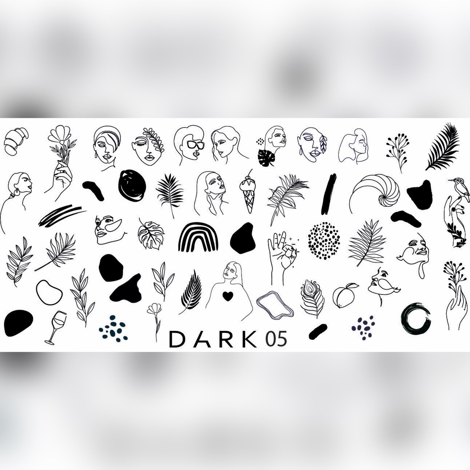 IMG_20230519_162449_593 Пластина для стемпінгу DARK 05 (з демонстраційним листом)