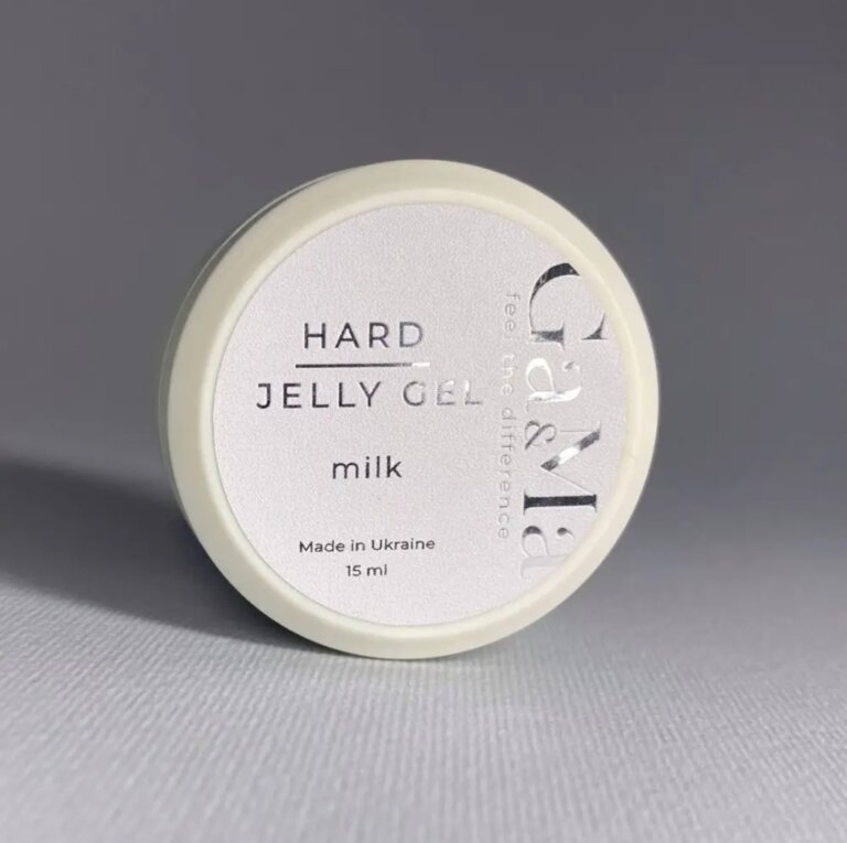 Гель-желе GA&MA Hard Jelly gel milk, 30 мл (молочний гель)