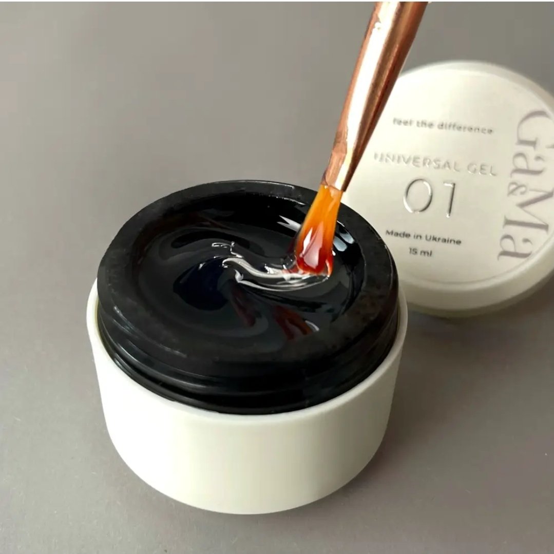 Рідкий гель GA&MA Universal Gel 001 (прозорий), 15 мл (без пензлика)