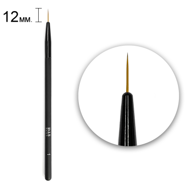 Пензлик для малювання D.I.S nails Syntetic #1 (12 мм)