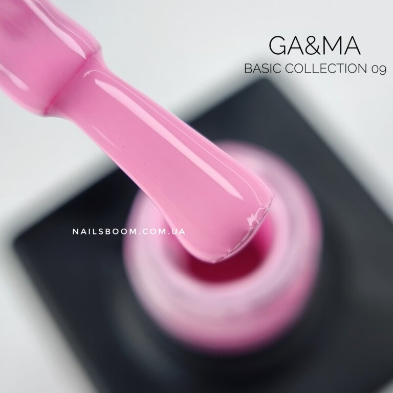 Гель-лак GA&MA Basic collection 009 рожевий, 10 мл