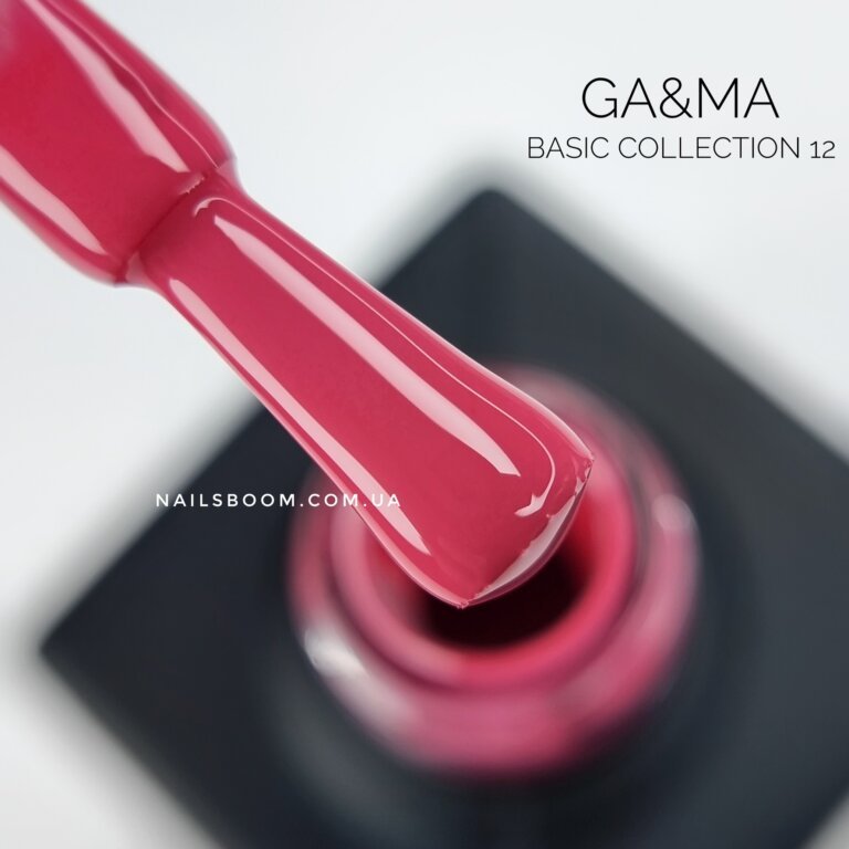 Гель-лак GA&MA Basic collection 012 ягідний, 10 мл