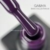 Гель-лак GA&MA Basic collection 026 темний баклажан, 10 мл