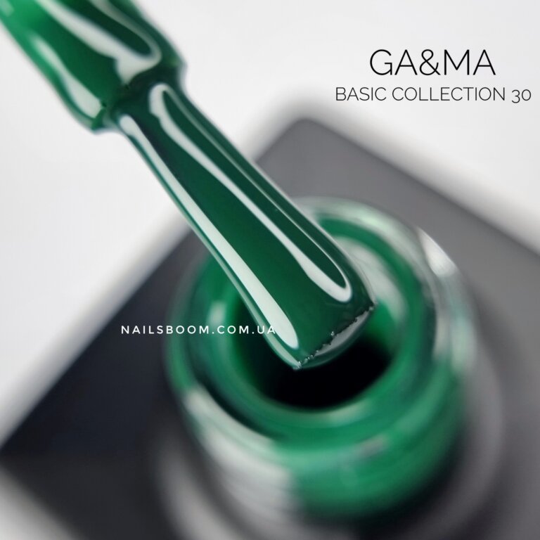Гель-лак GA&MA Basic collection 030 смарагдовий, 10 мл