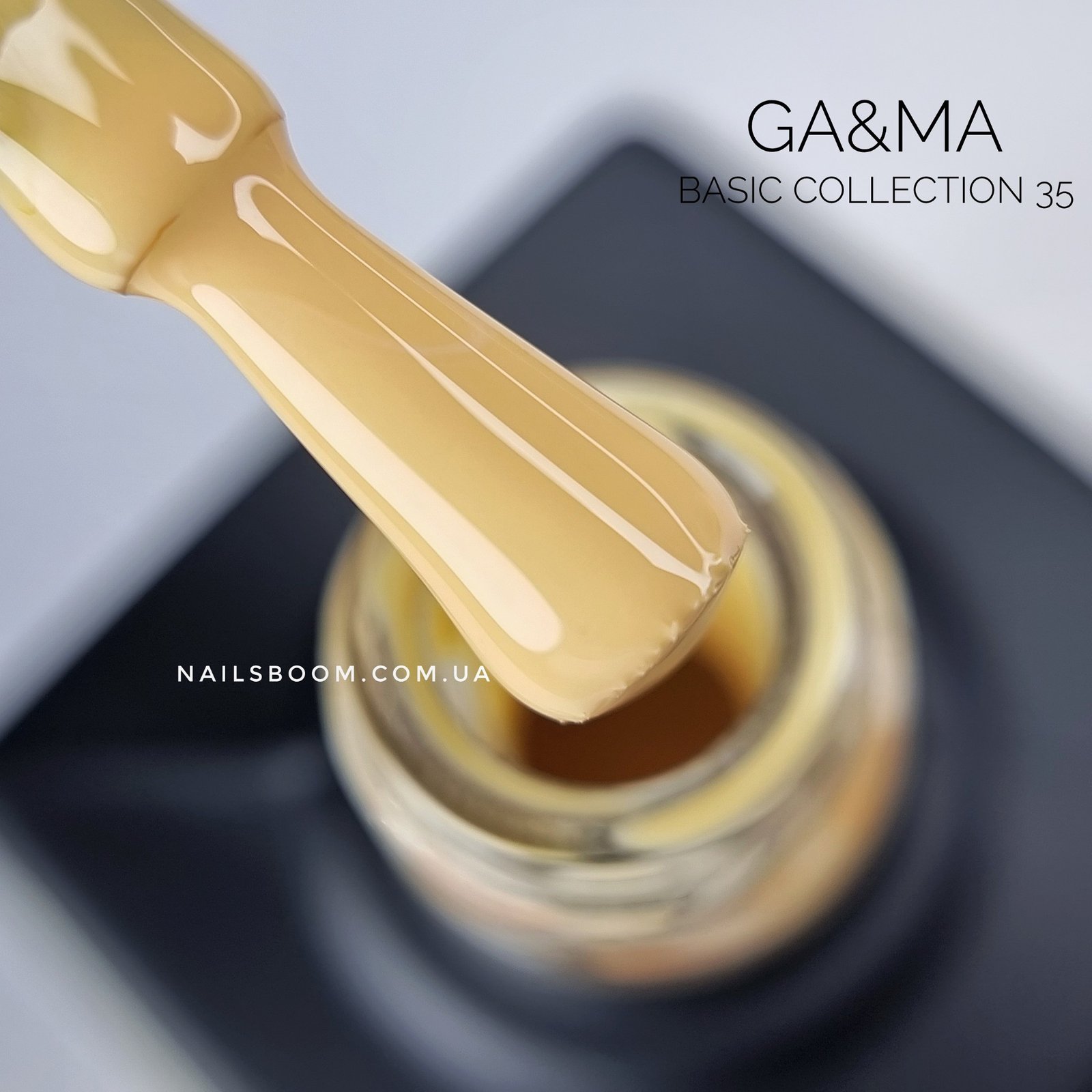 Гель-лак GA&MA Basic collection 035 жовтий, 10 мл