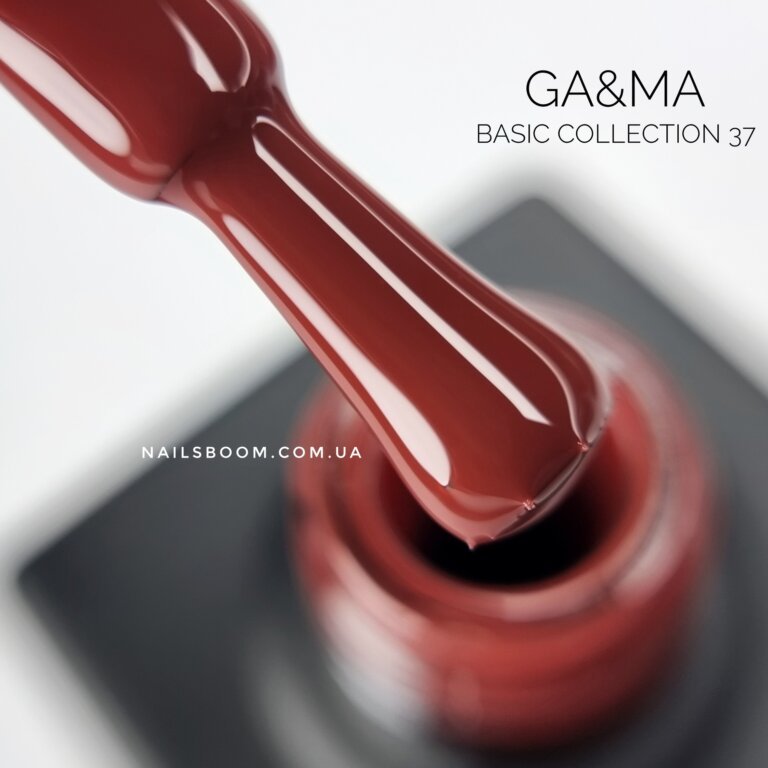 Гель-лак GA&MA Basic collection 037 винний, 10 мл
