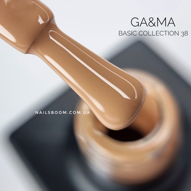 Гель-лак GA&MA Basic collection 038 капучіно, 10 мл