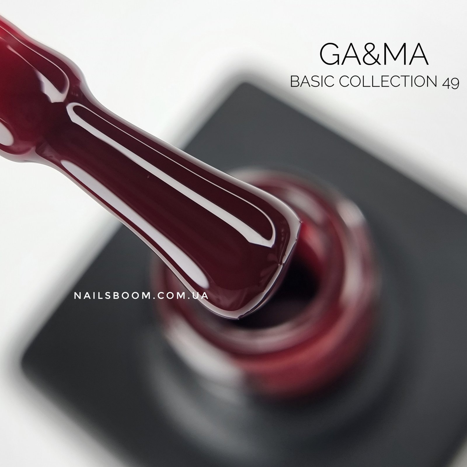 Гель-лак GA&MA Basic collection 049 бордо, 10 мл
