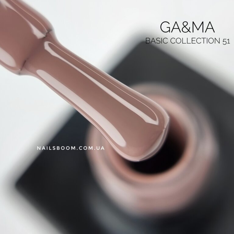 Гель-лак GA&MA Basic collection 051 кава з молоком, 10 мл