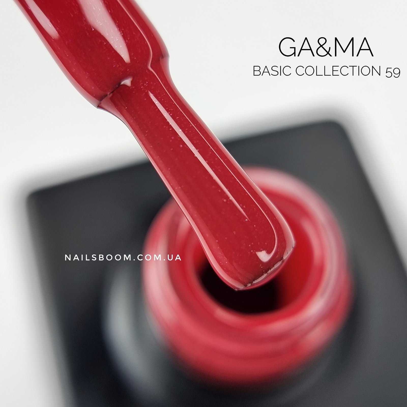 Гель-лак GA&MA Basic collection 059 суничний, 10 мл