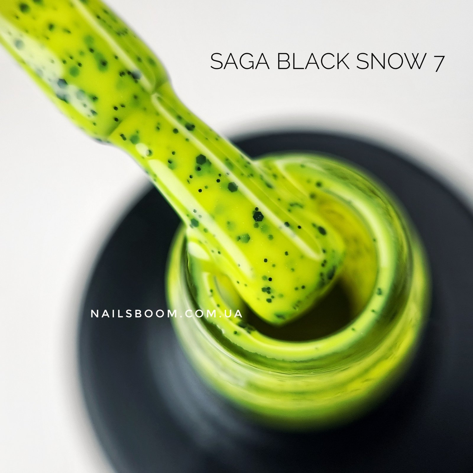 Гель-лак Saga Black Snow 07, 9 мл