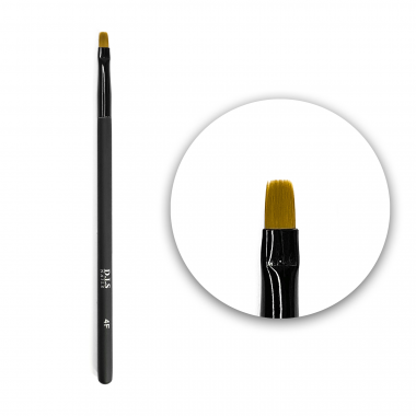 Пензлик для геля D.I.S nails Syntetic (пряма) F4