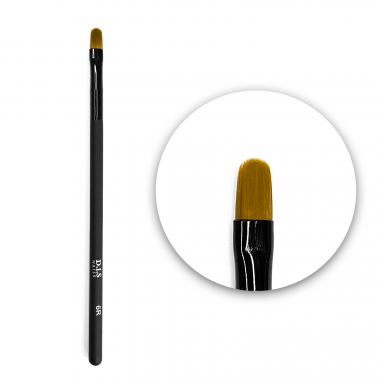 Пензлик для геля D.I.S nails Syntetic (овал) R6