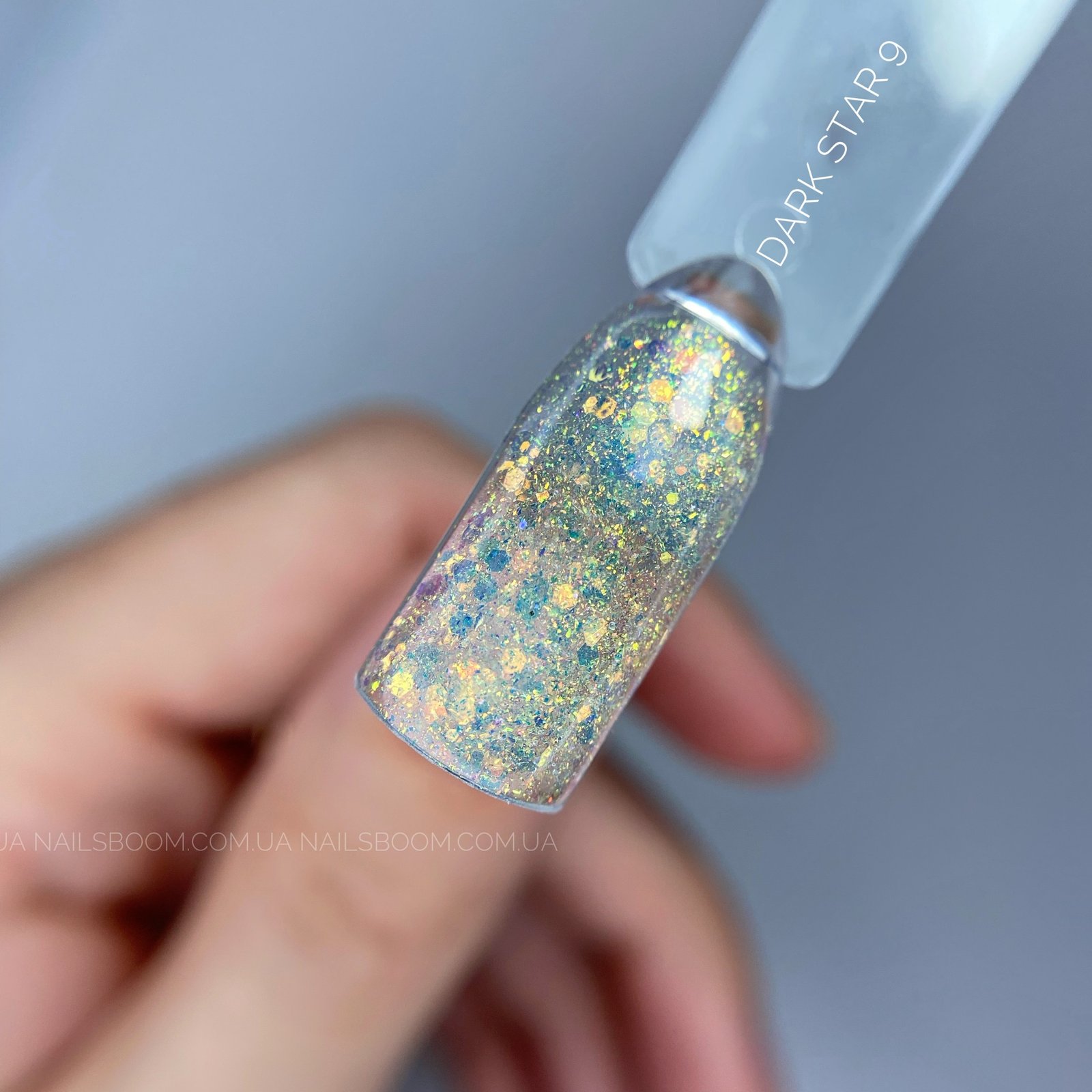 Гель-лак з блискітками DARK Star gel 09, 5 мл (баночка без пензлика)