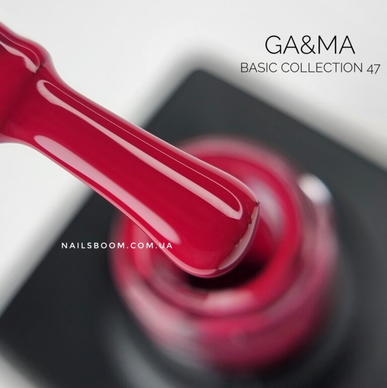 Гель-лак GA&MA Basic collection 047 полуничний, 10 мл