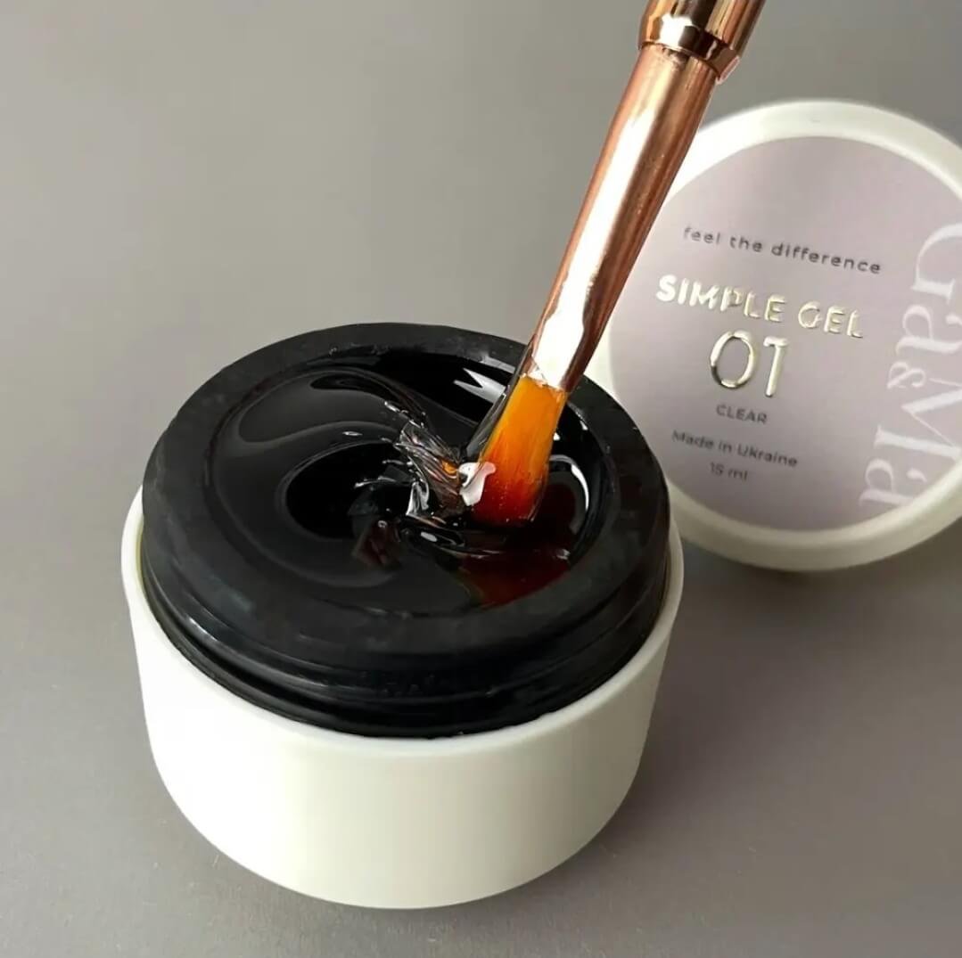 Прозорий гель GA&MA Simple gel 001 Clear, 15 мл