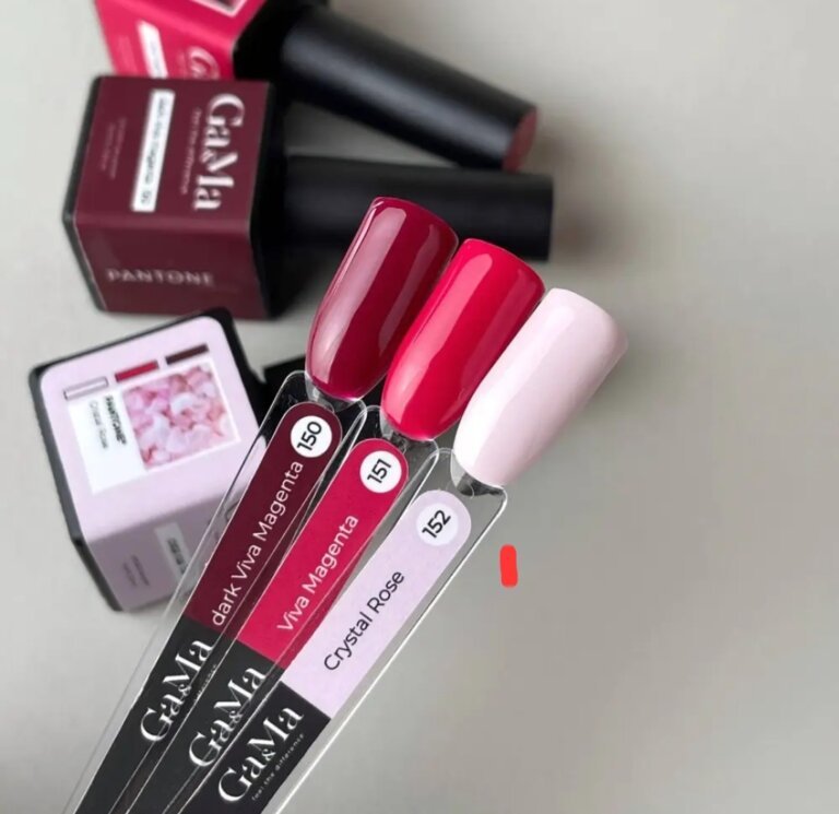 Гель-лак GA&MA Pantone collection 150 dark viva Magenta, 10 мл
