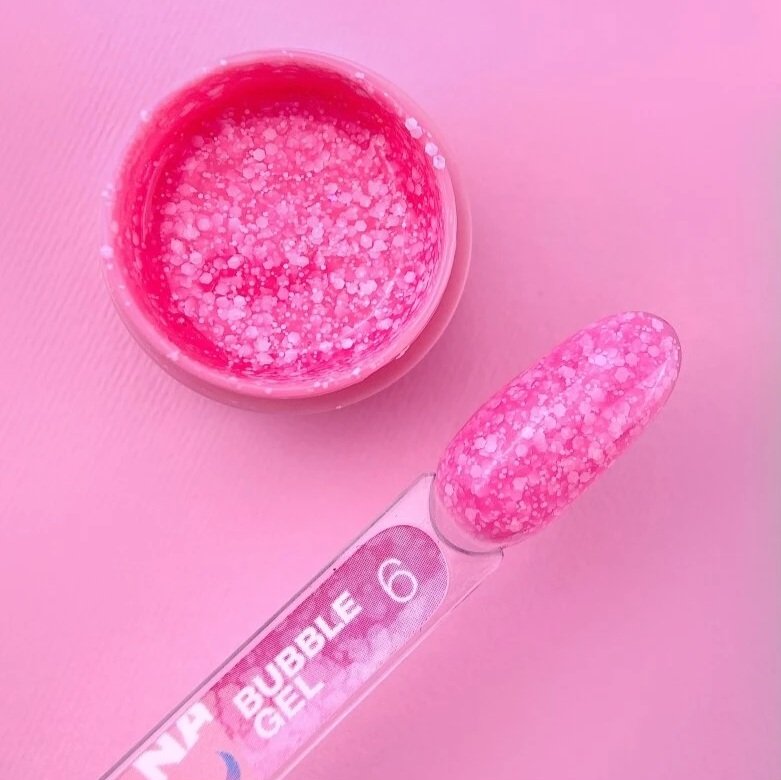 Глітерний гель LUNA BUBBLE Gel 06, 5 мл