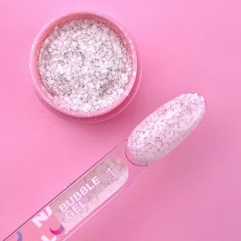 Глітерний гель LUNA BUBBLE Gel 01, 5 мл