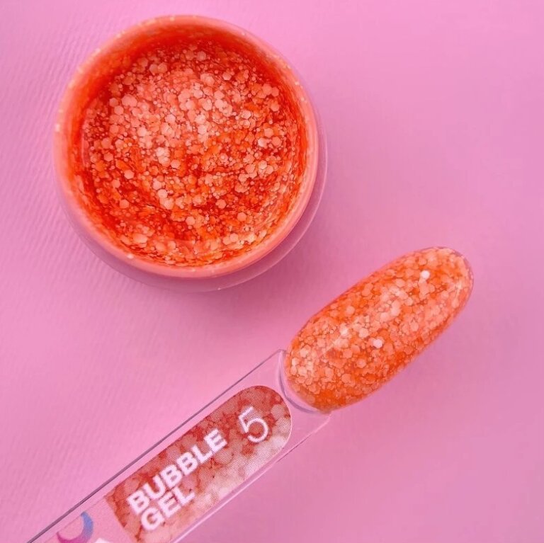 Глітерний гель LUNA BUBBLE Gel 05, 5 мл