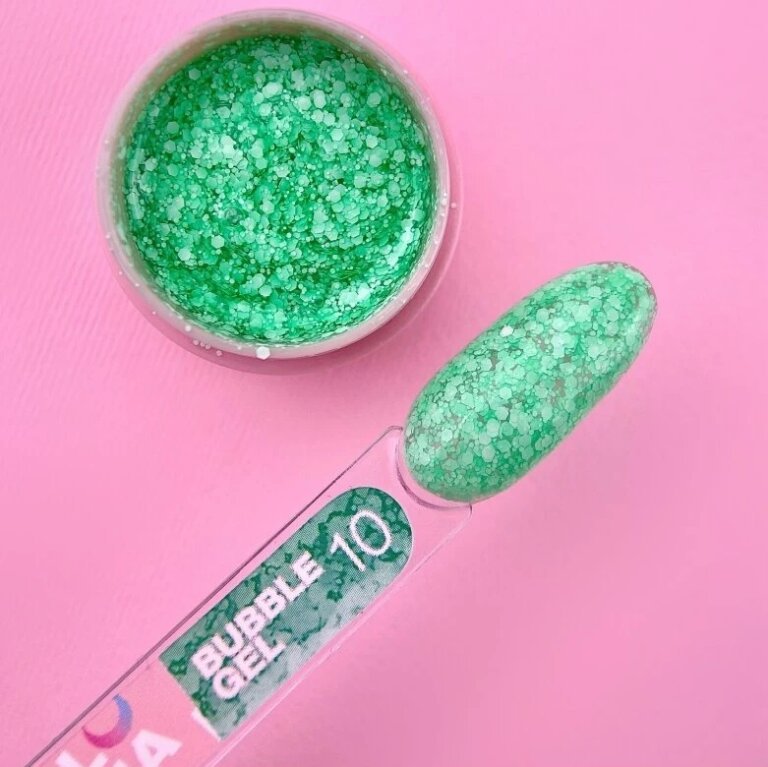 Глітерний гель LUNA BUBBLE Gel 10, 5 мл
