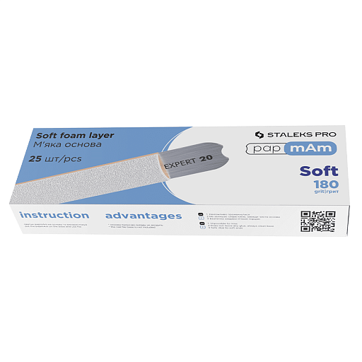 njckl01c5qz3gtbpwywx1zedrn79scqf Змінні файли білі м'які PapMam 180 грит STALEKS PRO EXPERT 20, 25 ШТ DFCE-20-180/25W