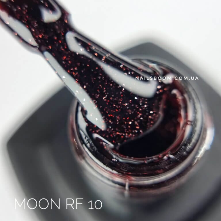 Світловідбиваючий гель-лак Moon Full Disco Red Flashing RF10, 8 мл
