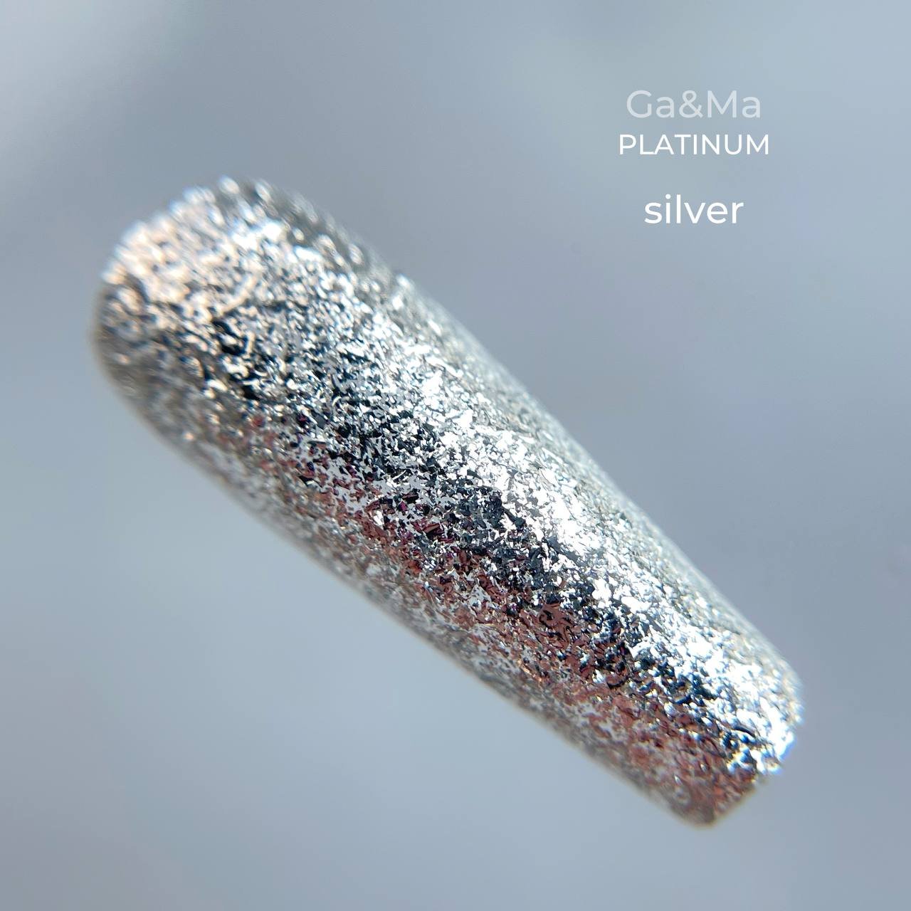 Гель-фарба металізована фольга GA&MA Platinum Silver gel, 5 мл