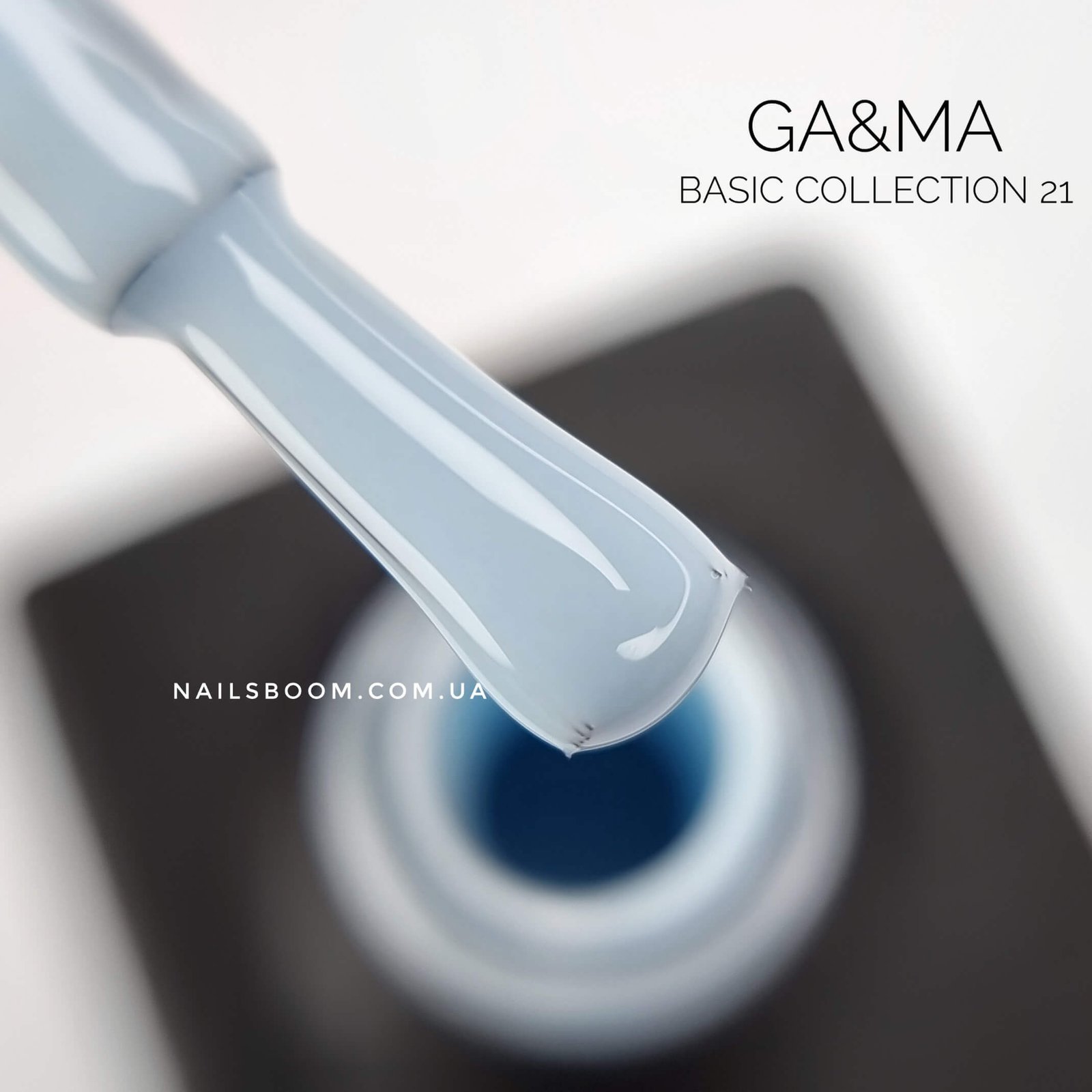 Гель-лак GA&MA Basic collection 021 ніжно-блакитний, 10 мл