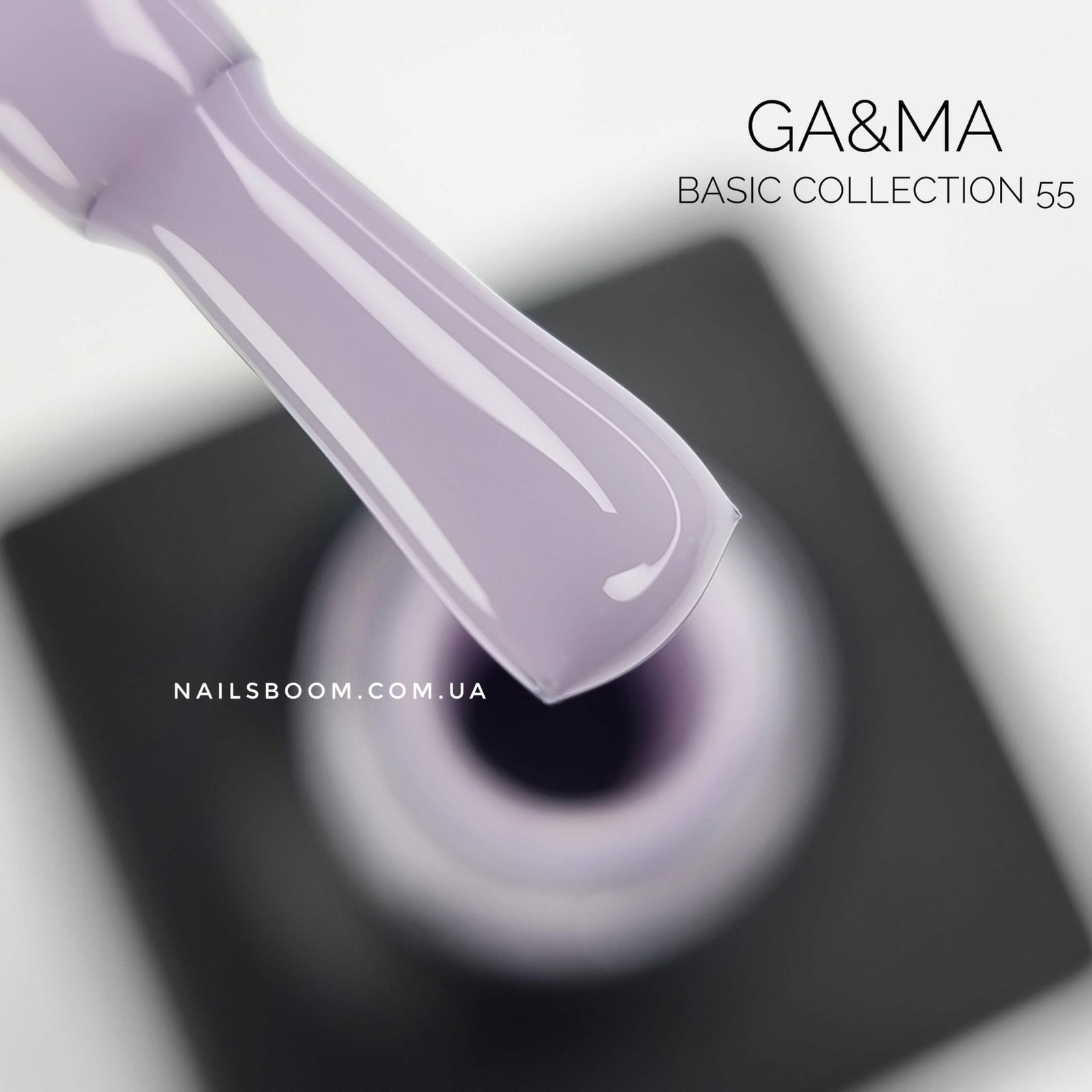Гель-лак GA&MA Basic collection 055 бузковий, 10 мл