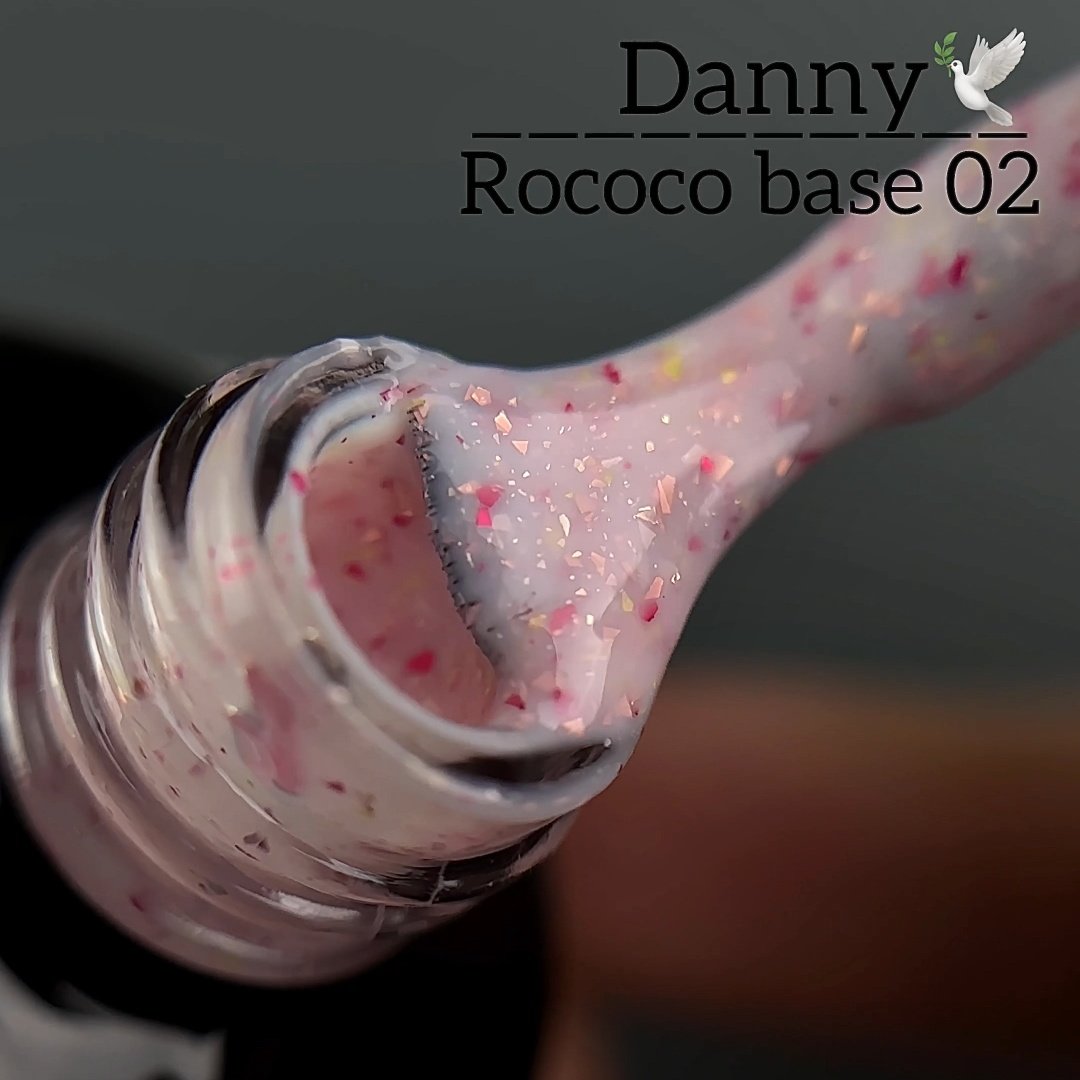 Камуфлююча база з поталлю Danny Rococo 02, 10 мл