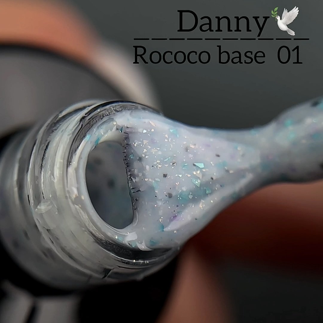 Камуфлююча база з поталлю Danny Rococo 01, 10 мл