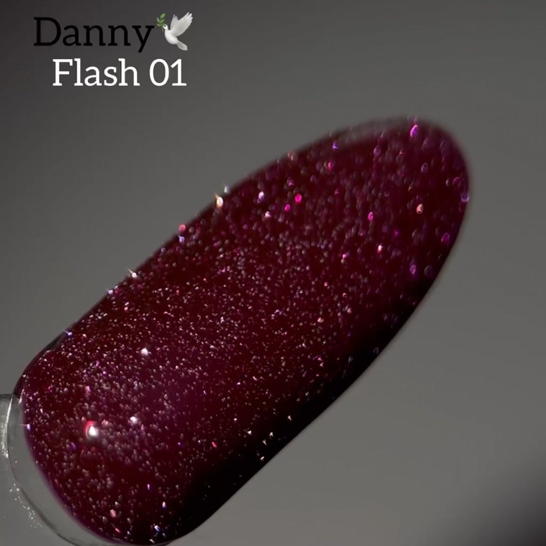 Світловідбиваючий гель-лак Danny Flash 01, 10 мл