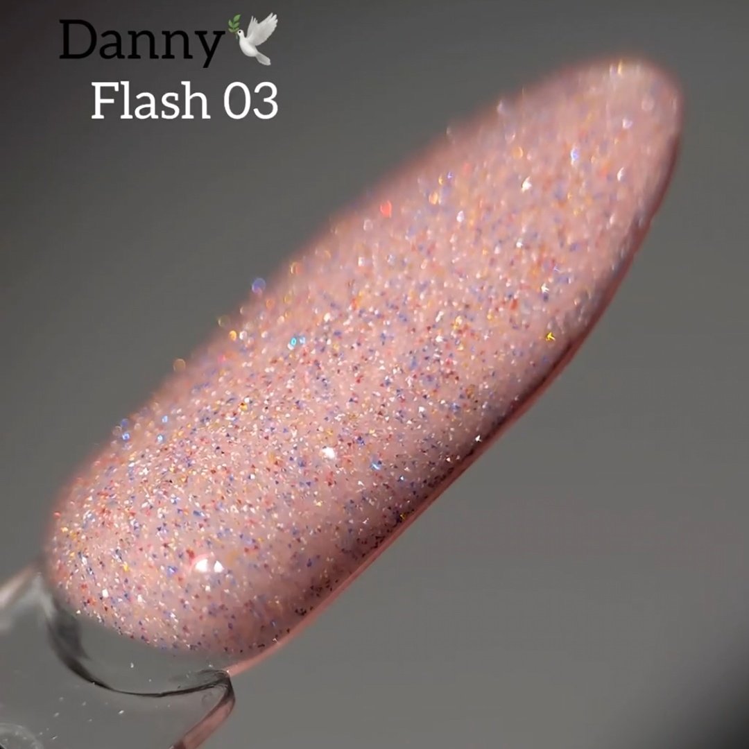 Світловідбиваючий гель-лак Danny Flash 03, 10 мл