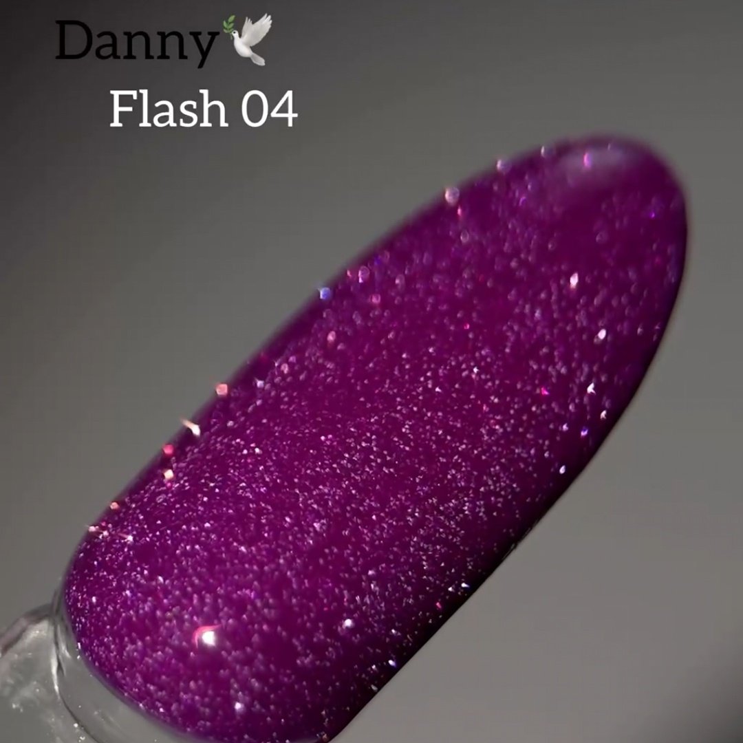 Світловідбиваючий гель-лак Danny Flash 04, 10 мл