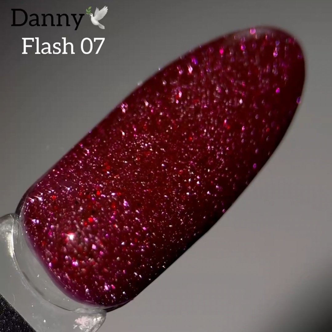 Світловідбиваючий гель-лак Danny Flash 07, 10 мл