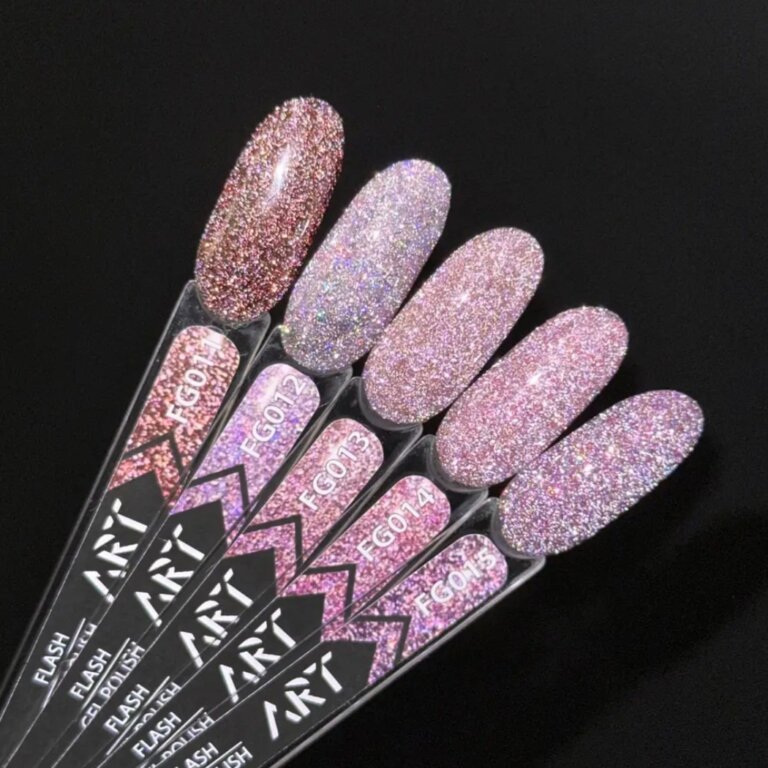 Світловідбиваючий гель-лак ART Flash gel polish №FG001, 6 мл