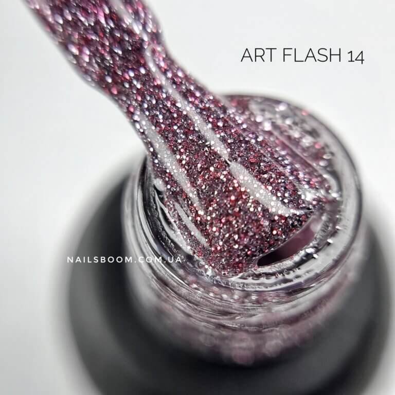 Світловідбиваючий гель-лак ART Flash gel polish №FG014, 6 мл