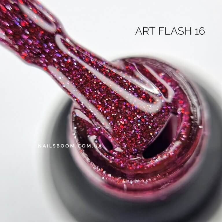 Світловідбиваючий гель-лак ART Flash gel polish №FG016, 6 мл