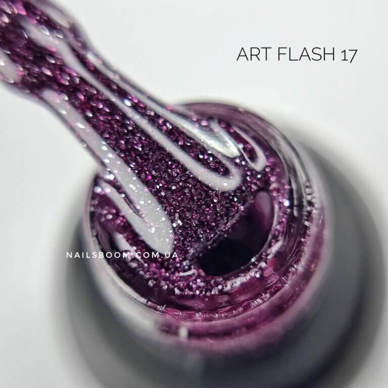 Світловідбиваючий гель-лак ART Flash gel polish №FG017, 6 мл