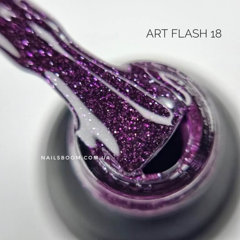Світловідбиваючий гель-лак ART Flash gel polish №FG018, 6 мл